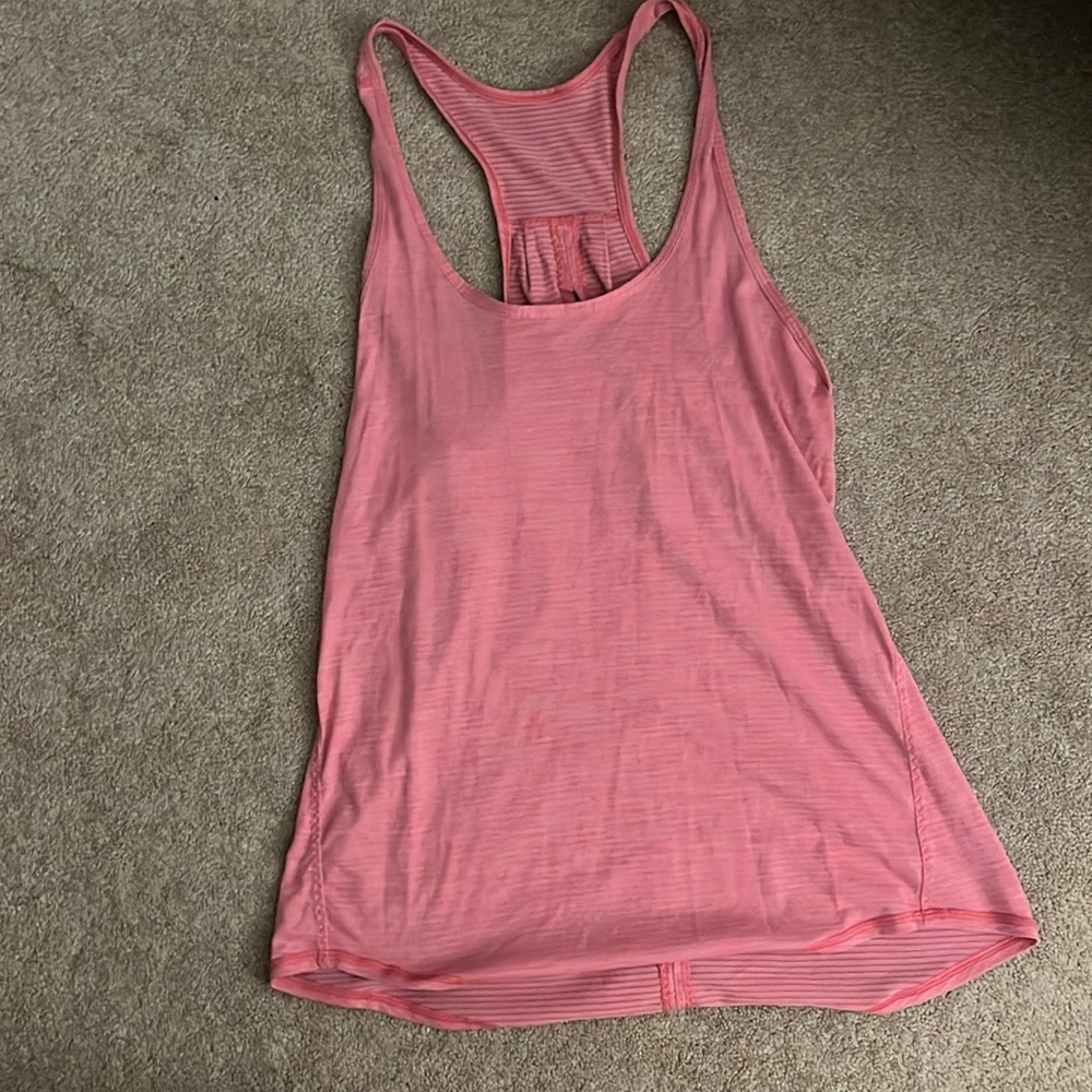 Pink Lululemon tank top